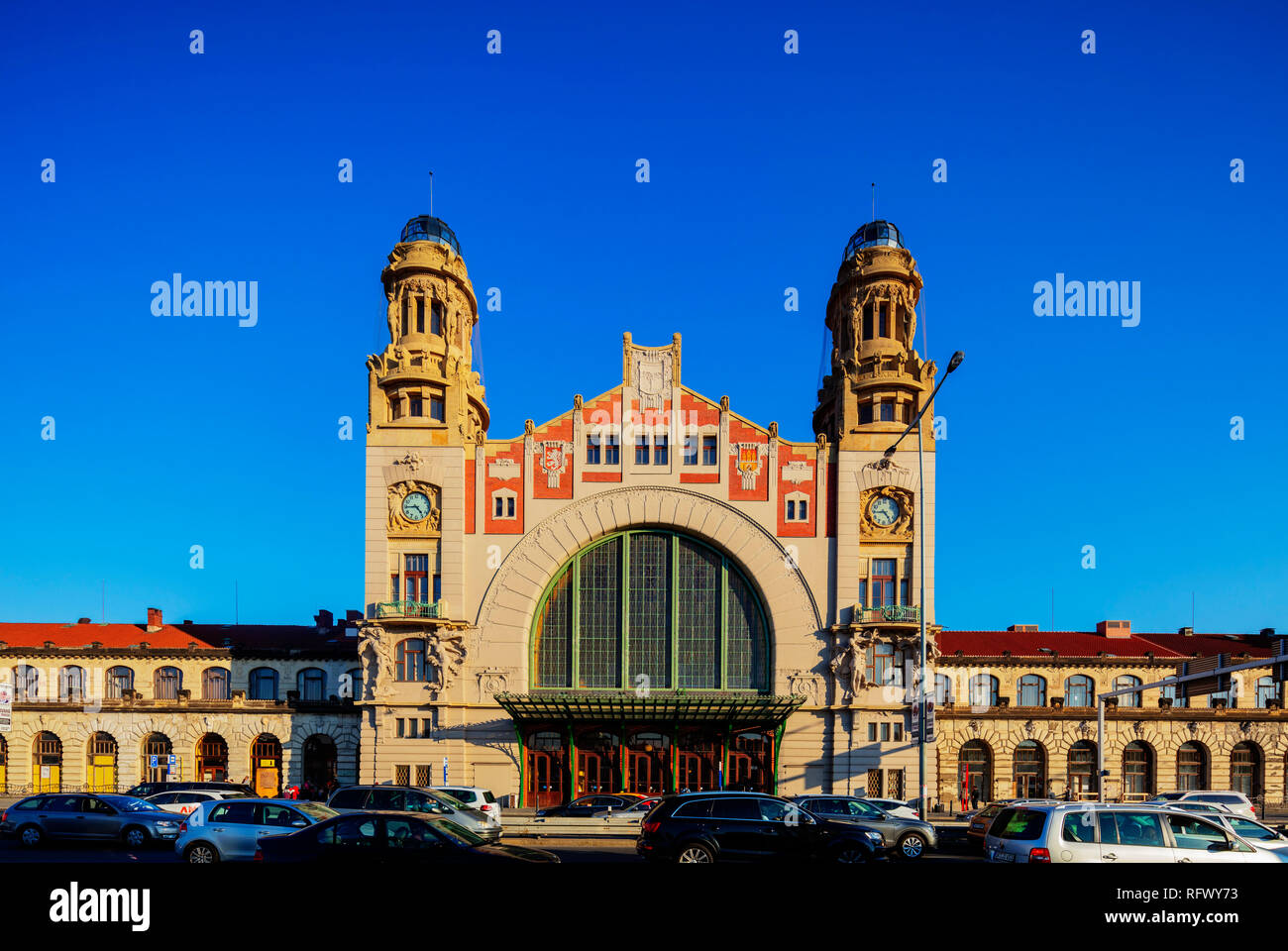 Hlavni Nadrazi, la gare principale, Prague, République Tchèque, Europe Banque D'Images