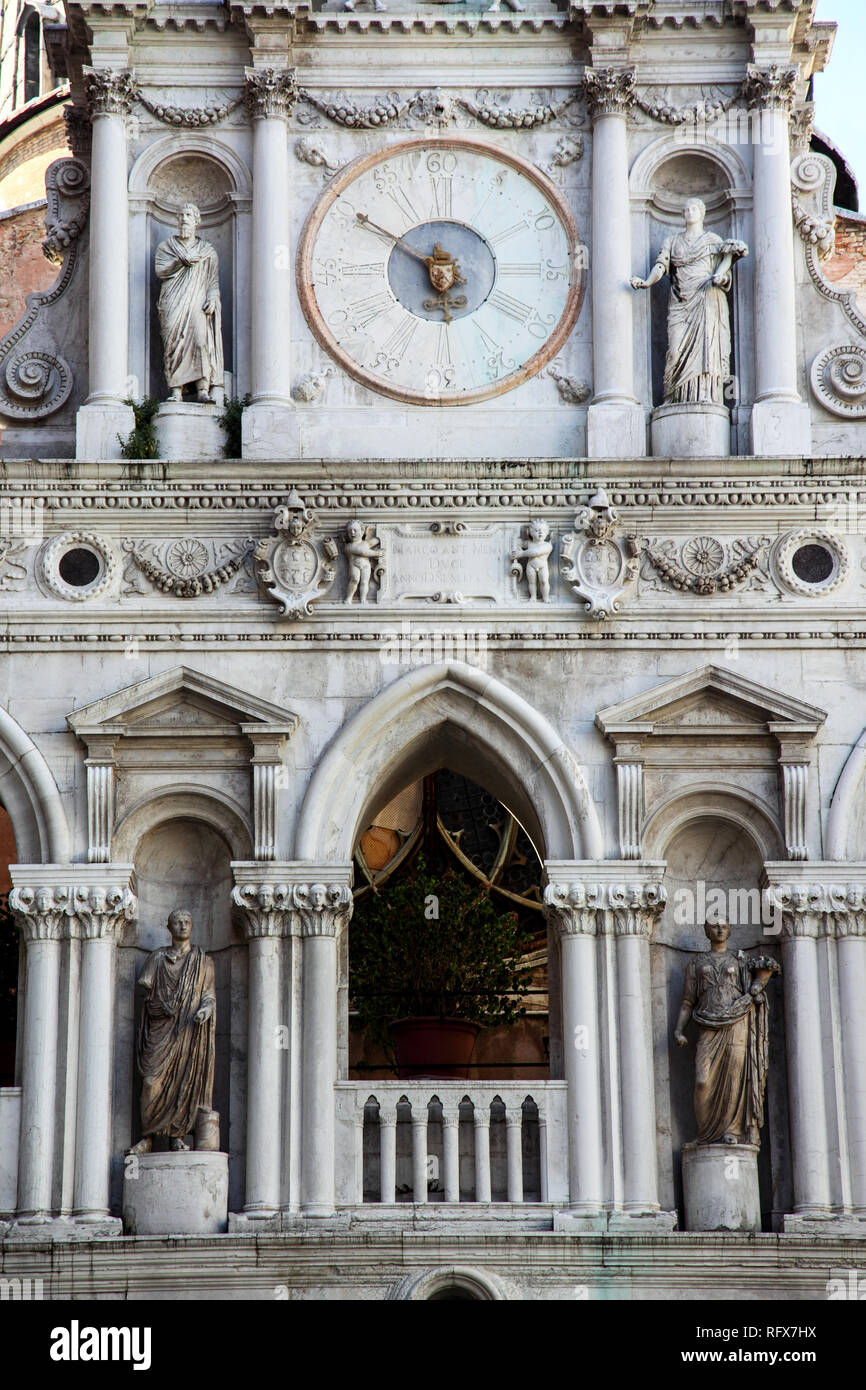 Cour du Palais des Doges à Venise. Banque D'Images