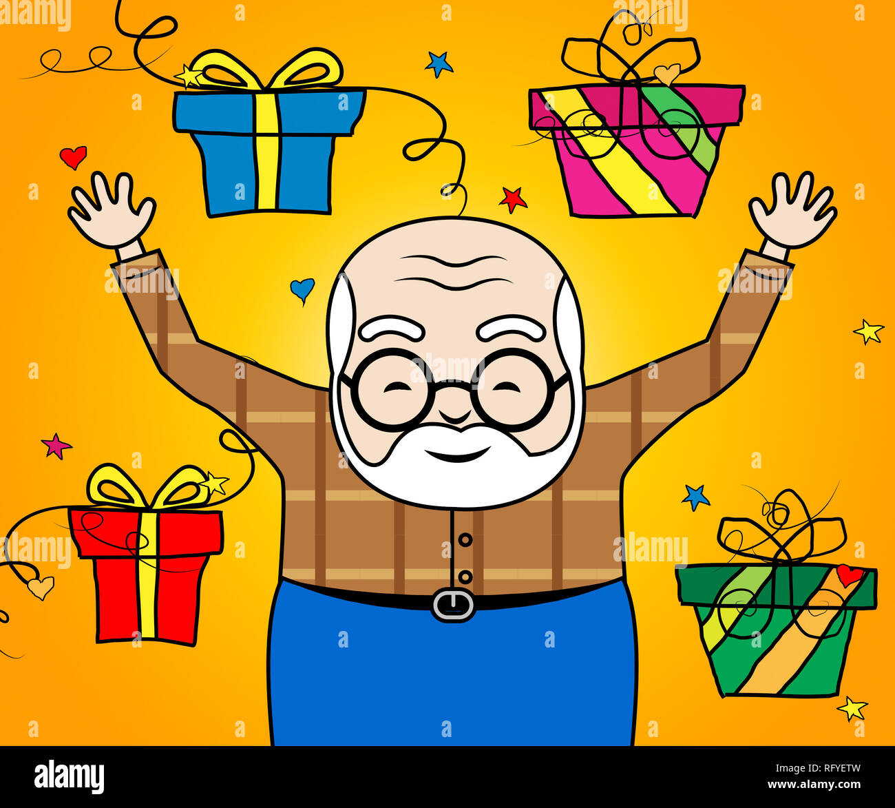 Joyeux Anniversaire Grand Pere Comme Cadeau Surprise Pour Grand Pere Meilleurs Vœux A Grand Pere 3d Illustration Photo Stock Alamy Joyeux Anniversaire Grand Pere Comme Cadeau Surprise Pour Grand Pere Meilleurs Vœux A Grand Pere 3d Illustration Photo Stock Alamy