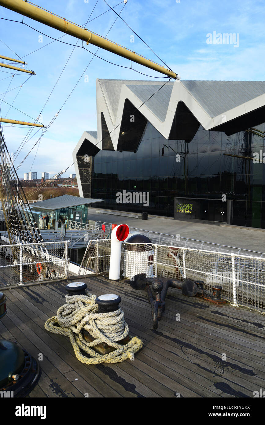 Royaume-uni : Ecosse : Glasgow : Riverside Museum Banque D'Images