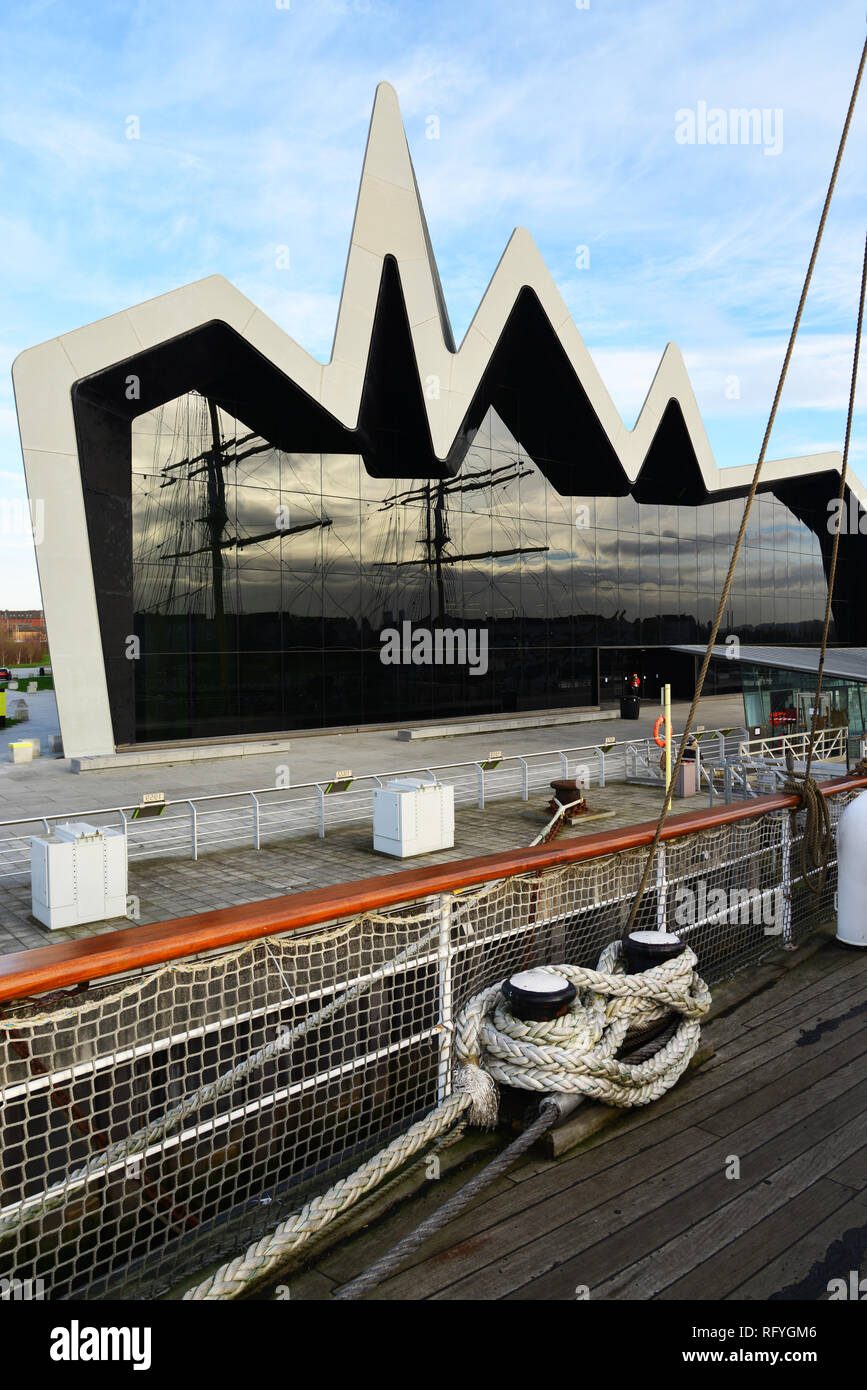 Royaume-uni : Ecosse : Glasgow : Riverside Museum Banque D'Images