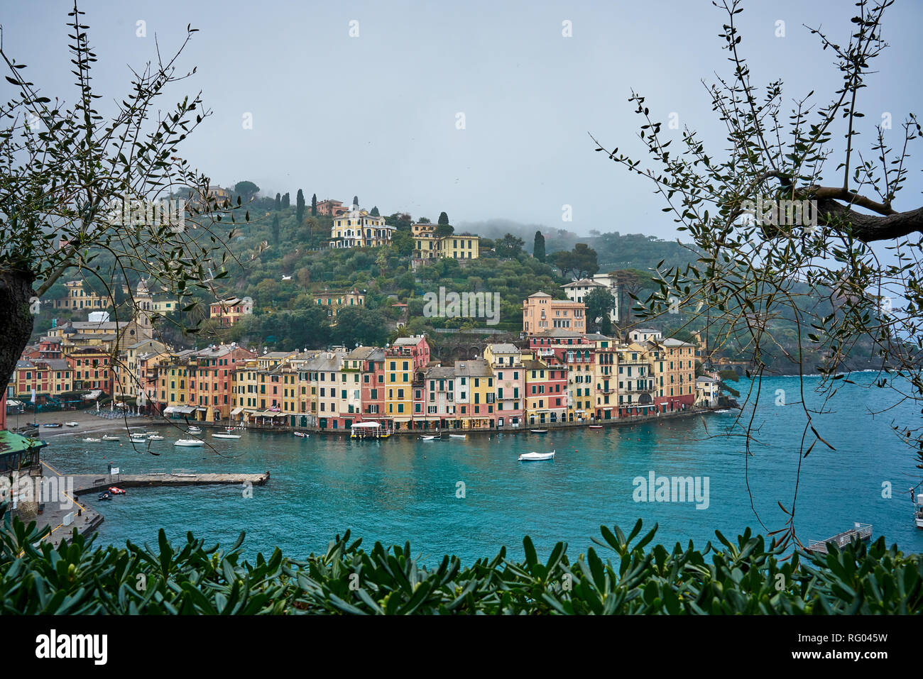 Ville romantique italien, Portofino Banque D'Images