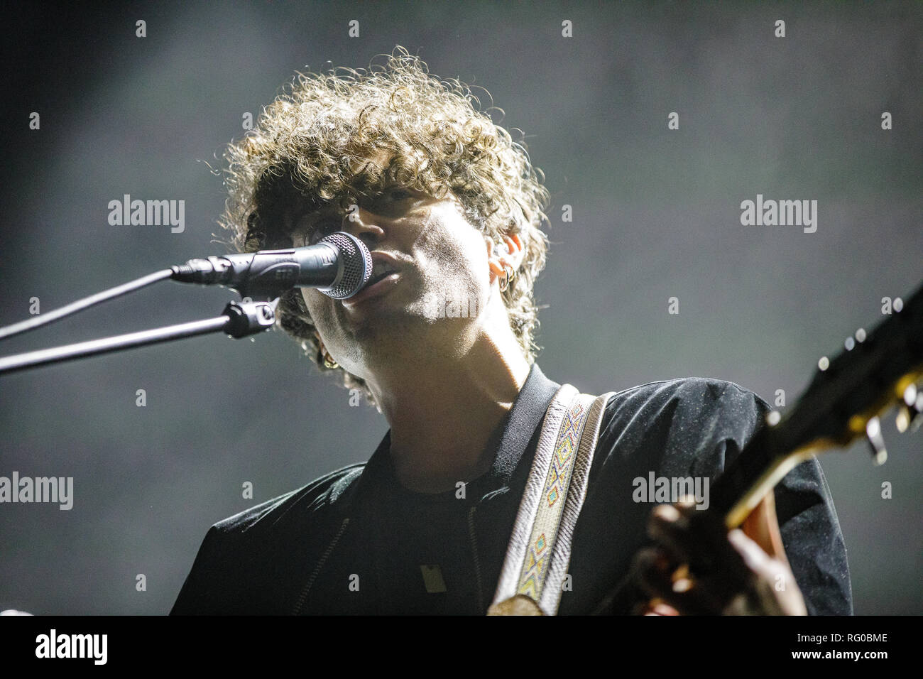 Danemark, copenhague - 24 janvier 2019. Le chanteur et compositeur Alex Vargas effectue un concert live à KB Hallen à Copenhague. (Photo crédit : Gonzales Photo - Peter Troest). Banque D'Images