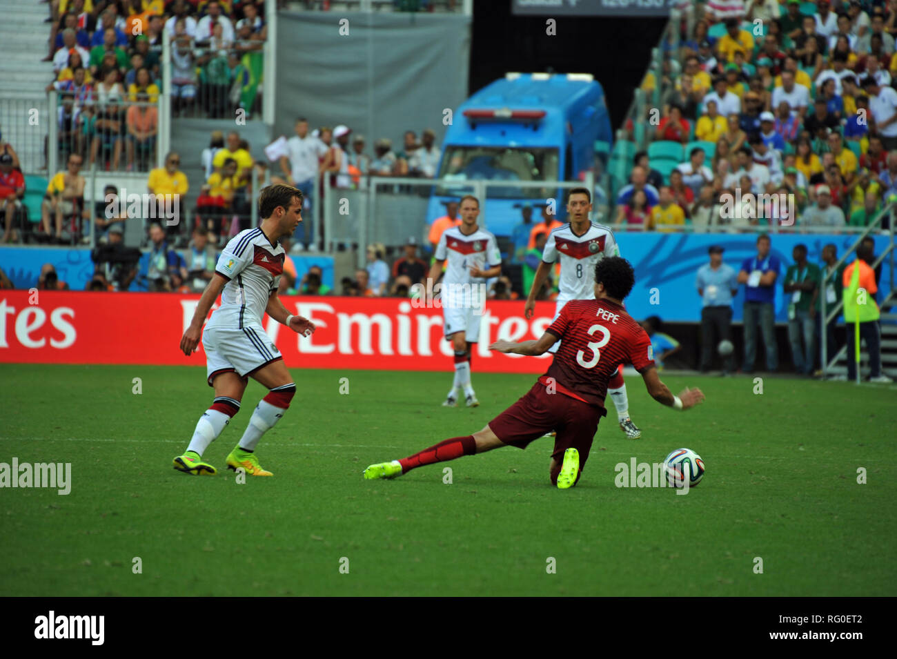 Coupe du Monde FIFA 2014, l'Allemagne contre le Portugal, Salvador da Bahia, Brésil Banque D'Images