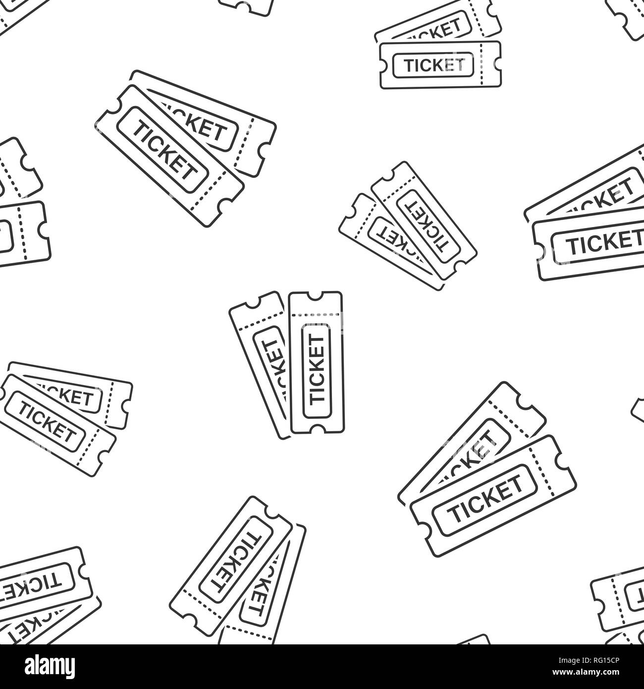 Ticket de cinéma sans icône. Admettre un coupon d