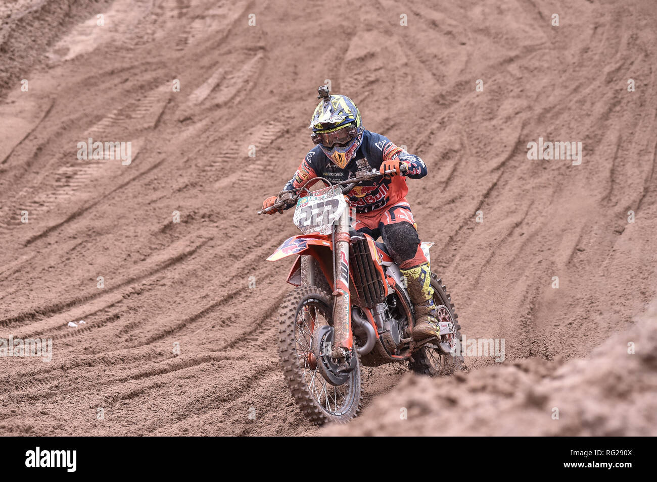 Foto LaPresse/Tocco Alessandro 20/01/2019 Cagliari(Italia) Motocross Sport INTERNAZIONALI D'Italia Motocross 2019 Crossodromo Le Dune Riola Sardo Nella foto:Tony Cairoli Banque D'Images