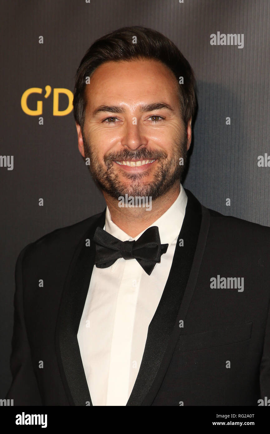 26 janvier 2019 - Culver City, CA, États-Unis - 26 janvier 2019 - Culver City, Californie - Nick Hardcastle. 16e G'DAY USA Black Tie gala tenu à 3 laboratoires. Crédit photo : Faye Sadou/AdMedia (crédit Image : © Faye Sadou/AdMedia via Zuma sur le fil) Banque D'Images