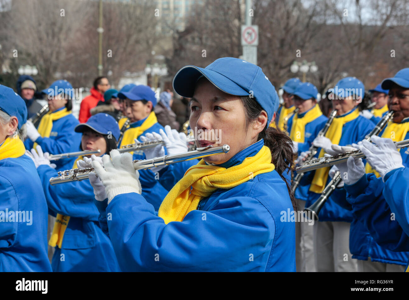 St Patrick Day Parade, Ottawa, Canada Banque D'Images