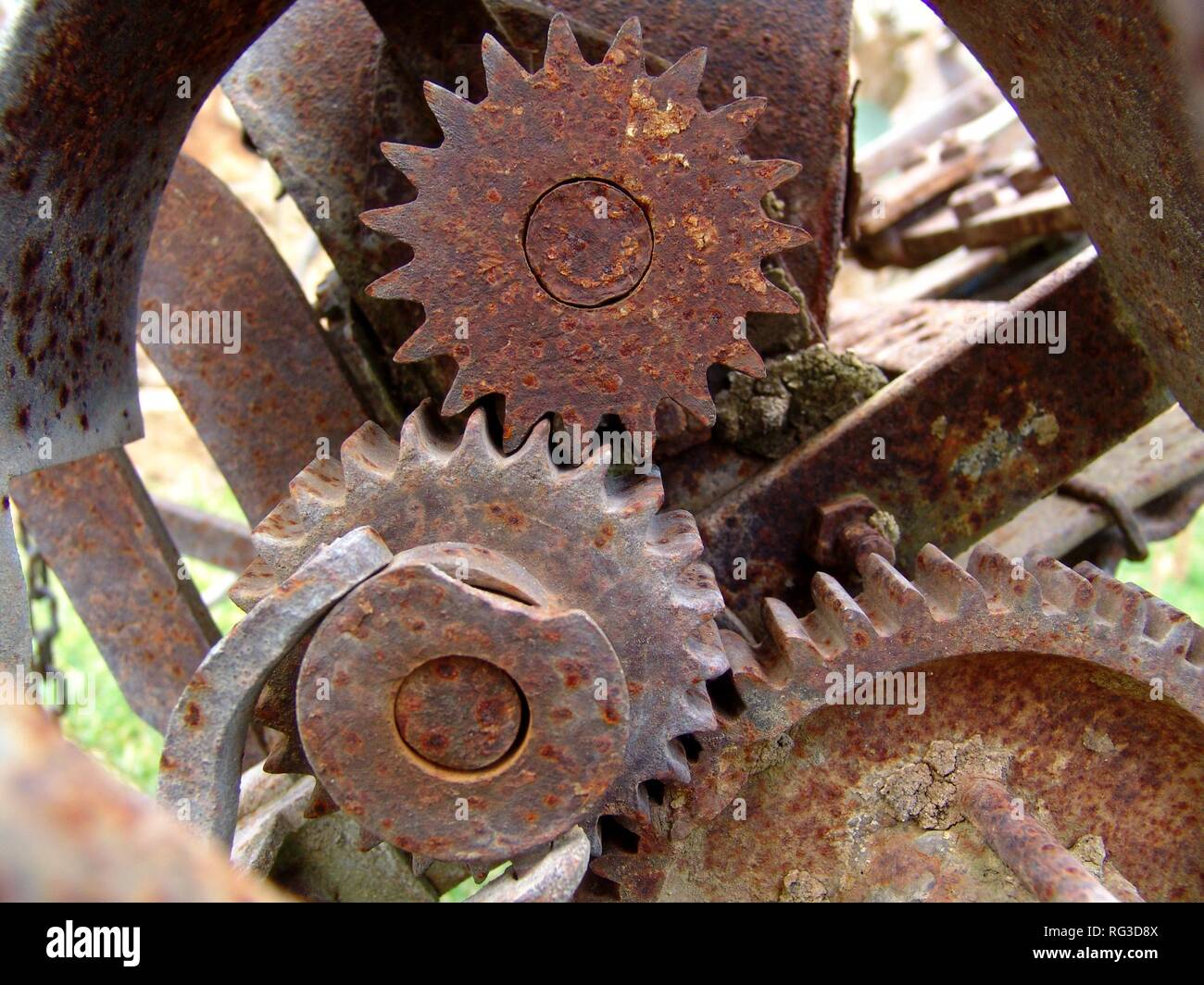 DEU, Allemagne : rusty d'engrenage. Banque D'Images
