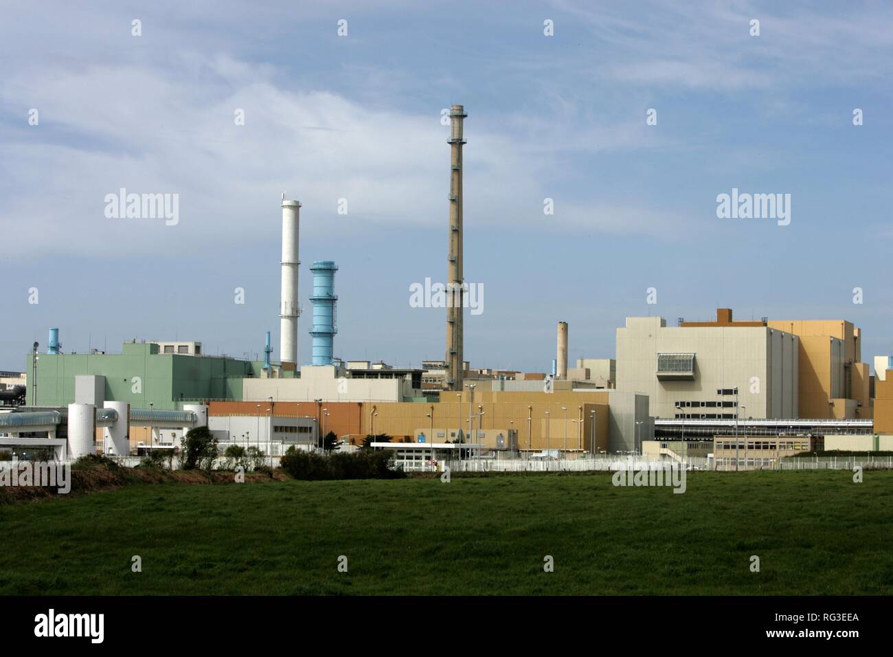 FRA, France, Normandie : la COGEMA (Compagnie Générale des matieres nucleaires kérogène) usine de retraitement, La Hague. Banque D'Images