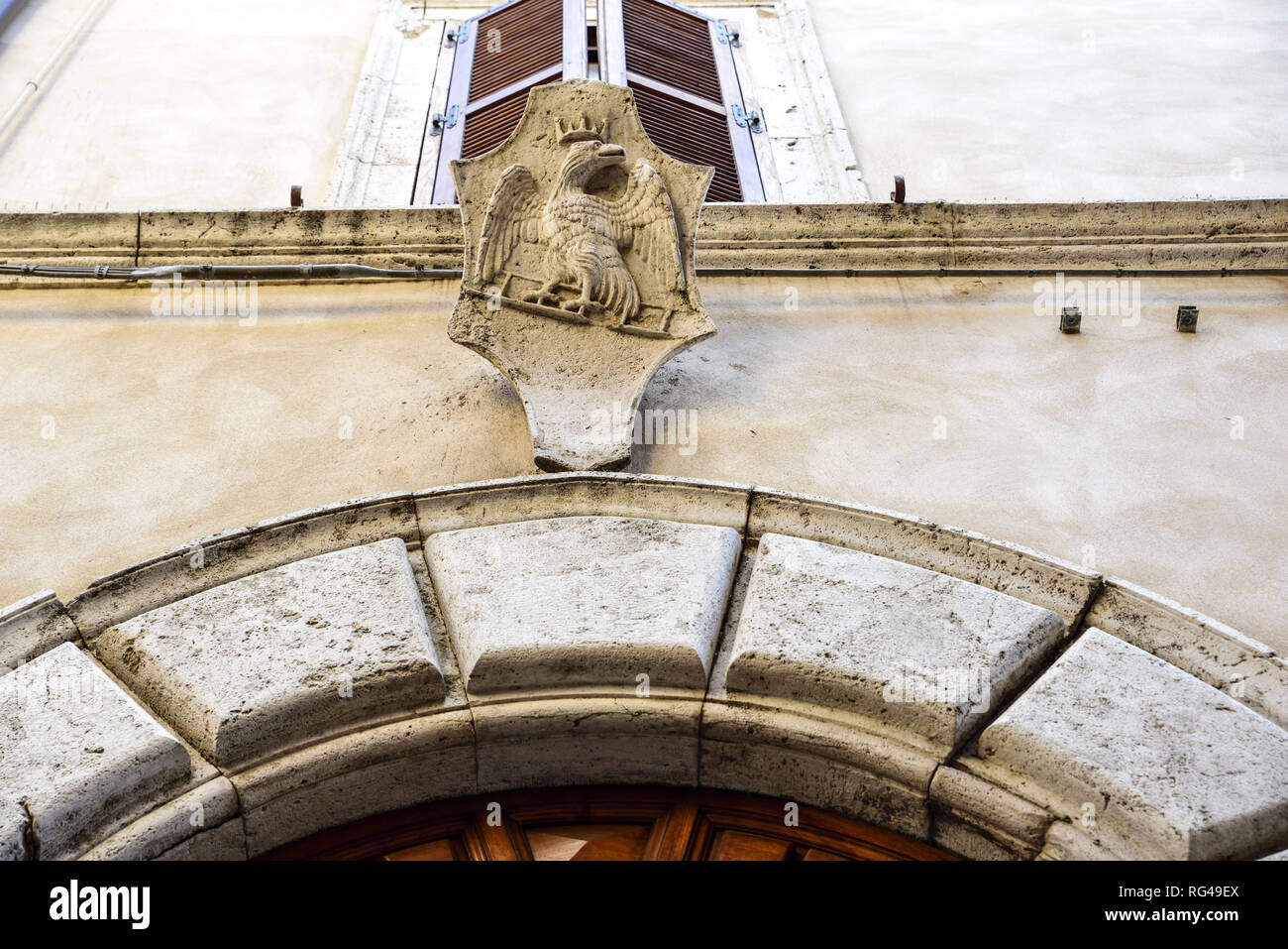 Armoiries d'un noble famille italienne Banque D'Images