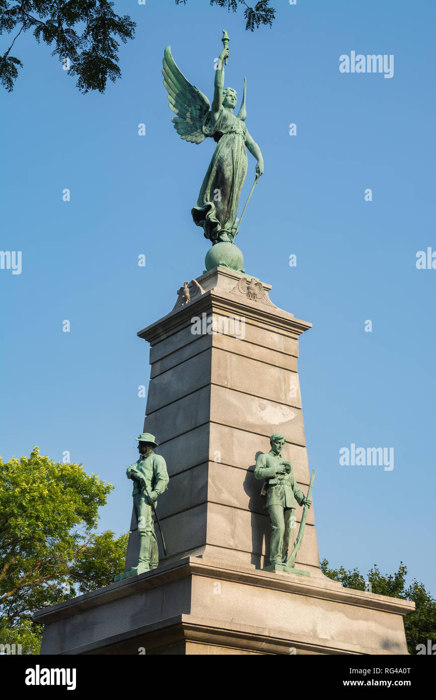 Comté de bureau Monument aux soldats et marins. Princeton, New Jersey, USA Banque D'Images