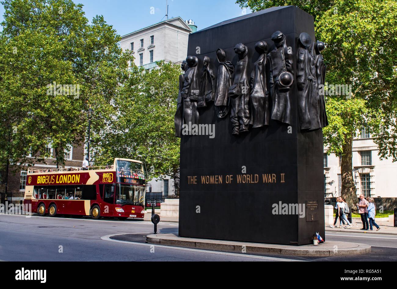 Les femmes de World War II memorial, Whitehall, Londres, UK Banque D'Images