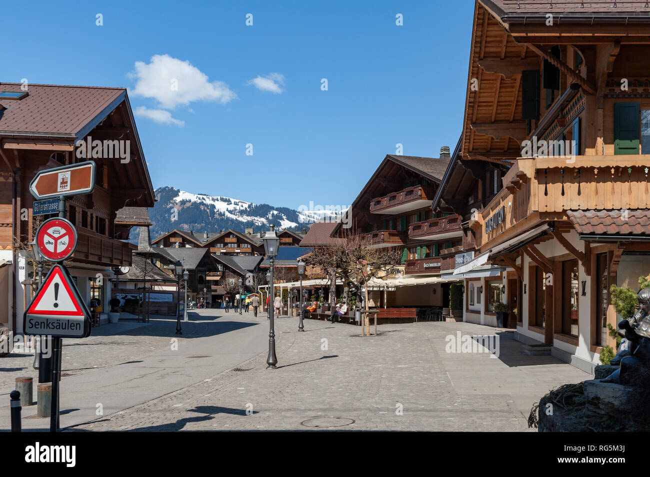 Gstaad, Suisse Banque D'Images