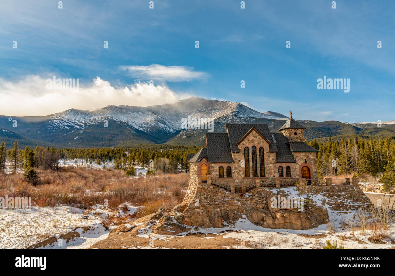 Chapelle sur le rocher Banque D'Images