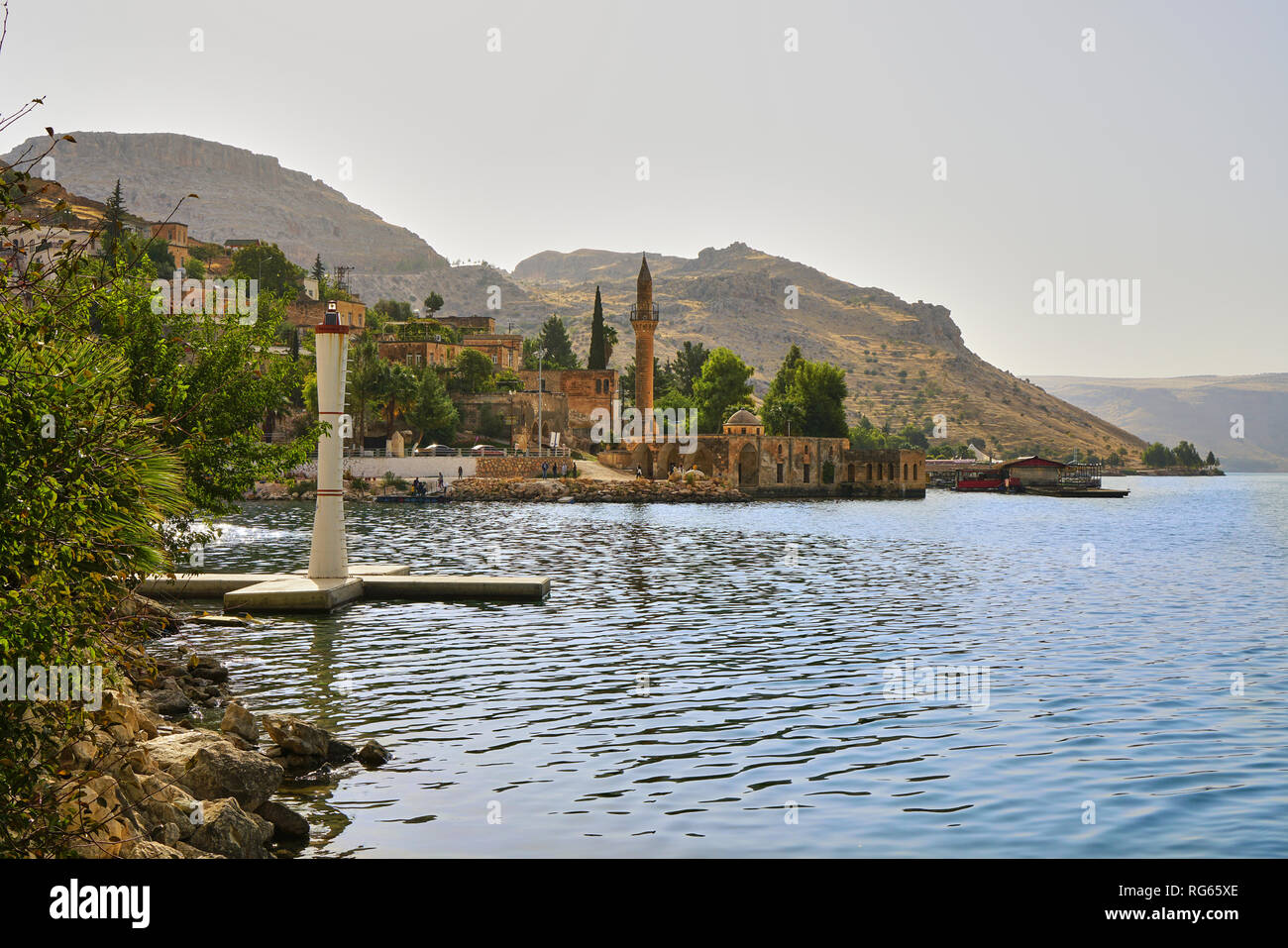 Voir d'Halfeti et Euphrate, Turquie Banque D'Images