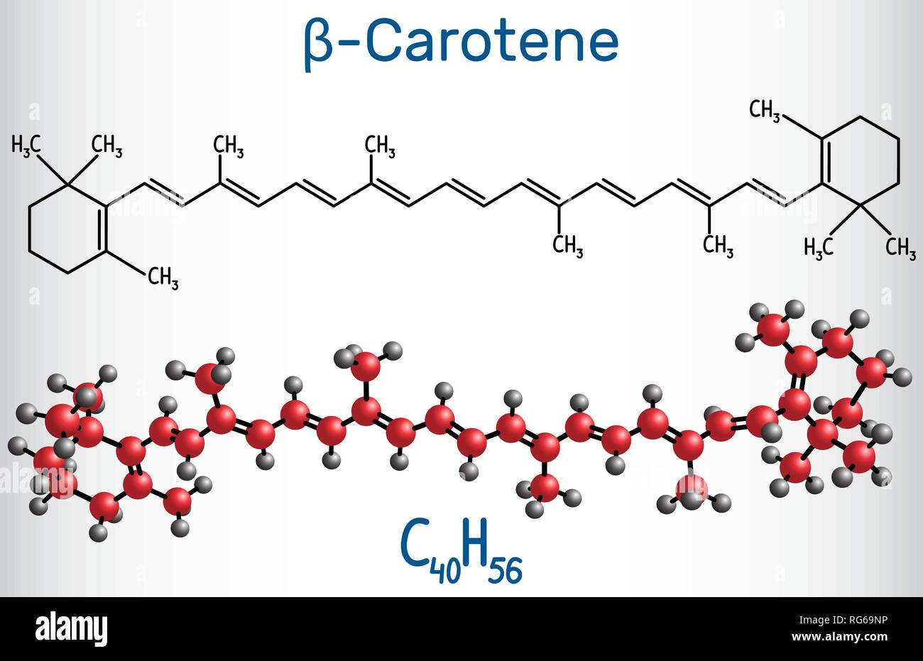 Beta carotene molecular Banque de photographies et d’images à haute