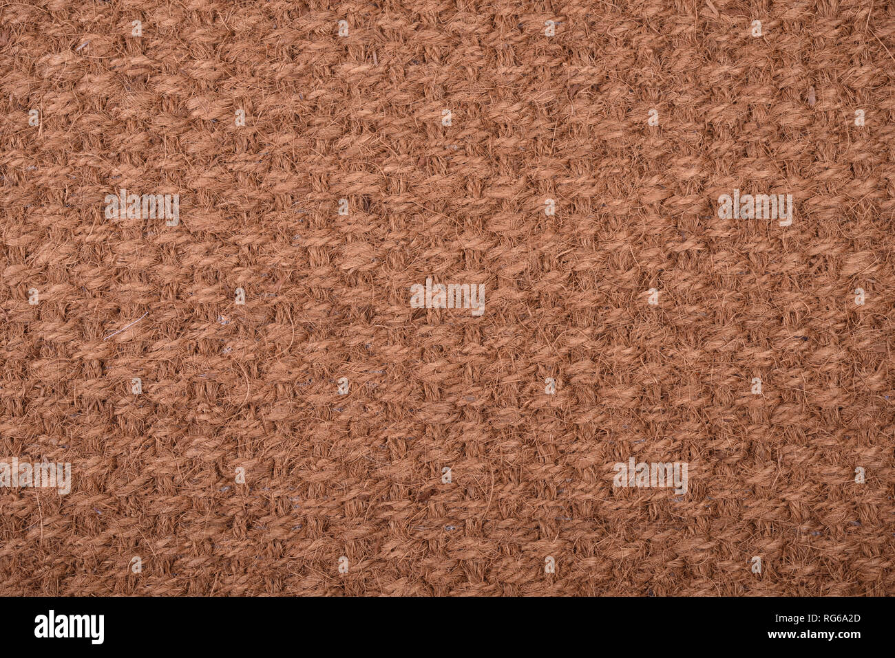 La texture de la fibre de coco marron mat Banque D'Images