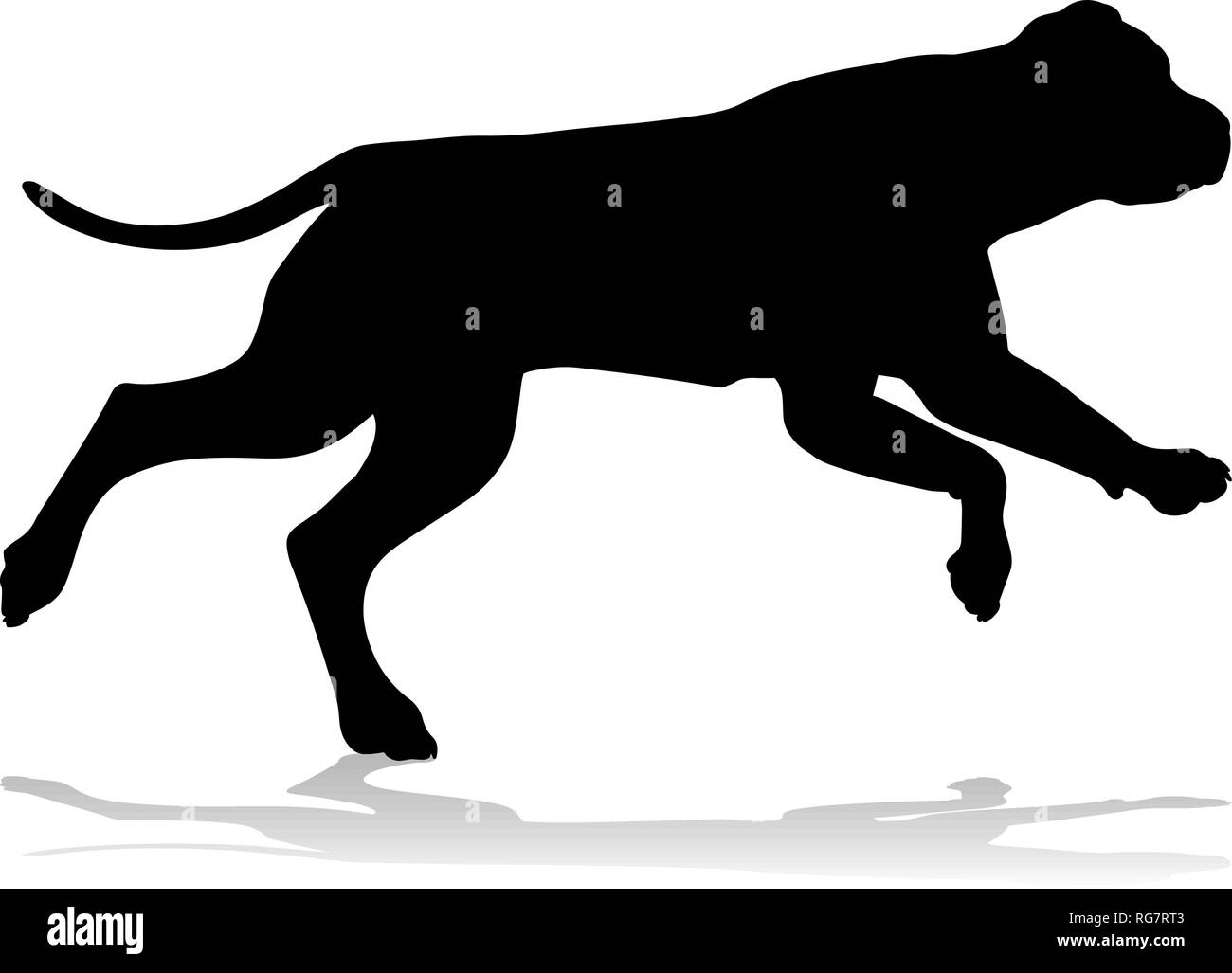 Silhouette chien Animal de compagnie Illustration de Vecteur