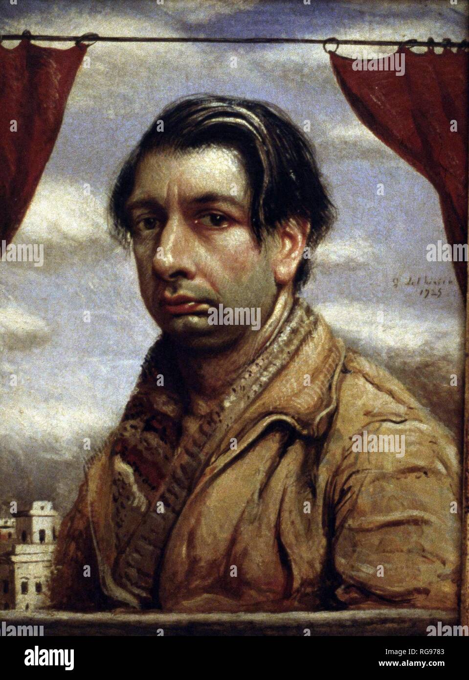 CHIRICO, GIORGIO PINTOR ITALIANO. '1888-1978' AUTORRETRATO, OLÉO 1925 ATENCION : AUTOR CONTEMPORANEO SUJETO A COPYRIGHT ©. EL CLIENTE DERNIÈRE ES RESPONSABLE DE LA GESTION DE LOS DERECHOS DE AUTOR CON LAS SOCIEDADES EXISTENTES DE GESTION DE DROITS O DIRECTAMENTE con los organismos titulares de los mismos. Banque D'Images