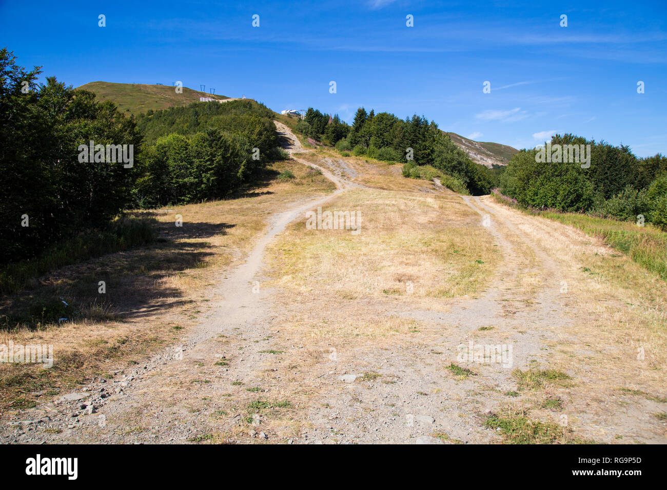 Paysage de la montagne en été, Abetone Pistoia, Toscane, Italie Banque D'Images