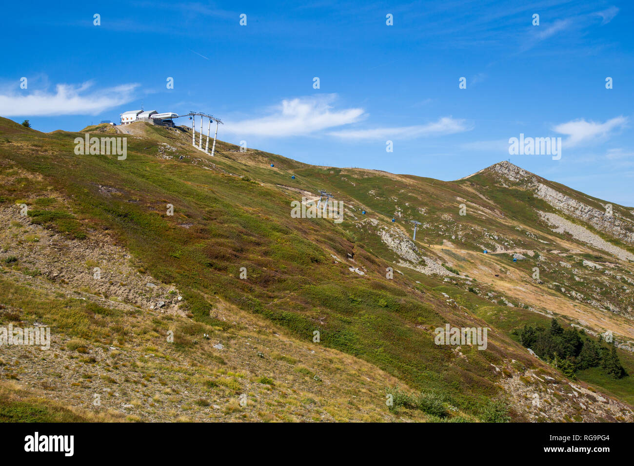 Paysage de la montagne en été, Abetone Pistoia, Toscane, Italie Banque D'Images