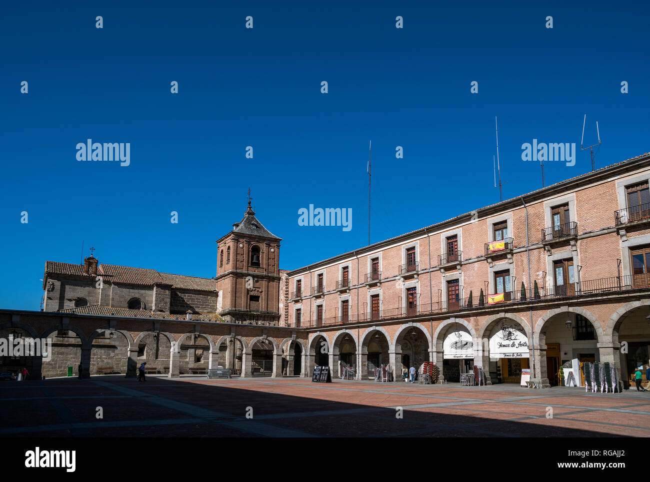 Plaza Mercado Chico à Ávila, Castille et León, Espagne Banque D'Images