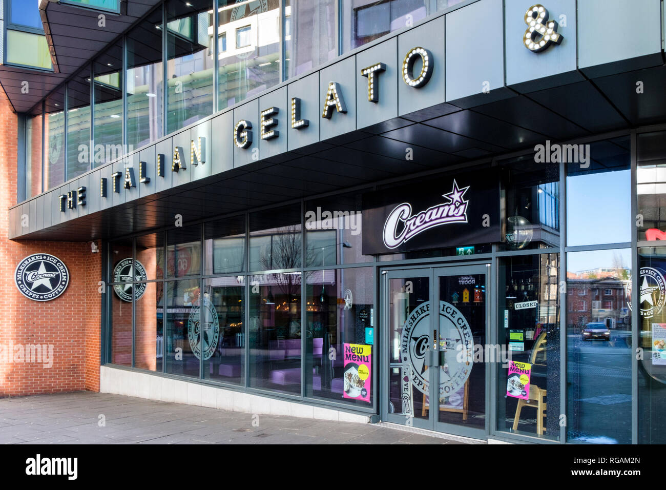 Café Crème, Nottingham, England, UK Banque D'Images