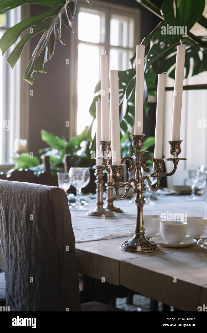 Mis à table pour un brunch de luxe Banque D'Images