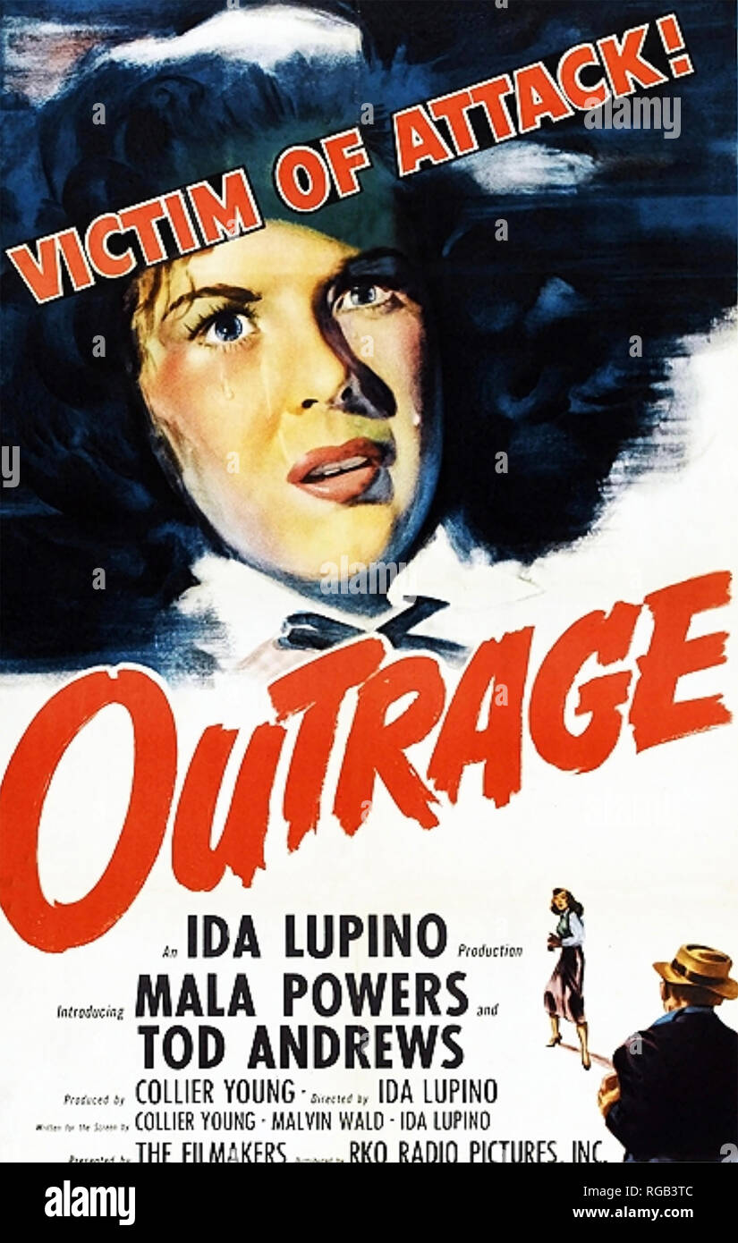 Indignation 1950 p.c. B-film écrit par IDA Lupino Banque D'Images