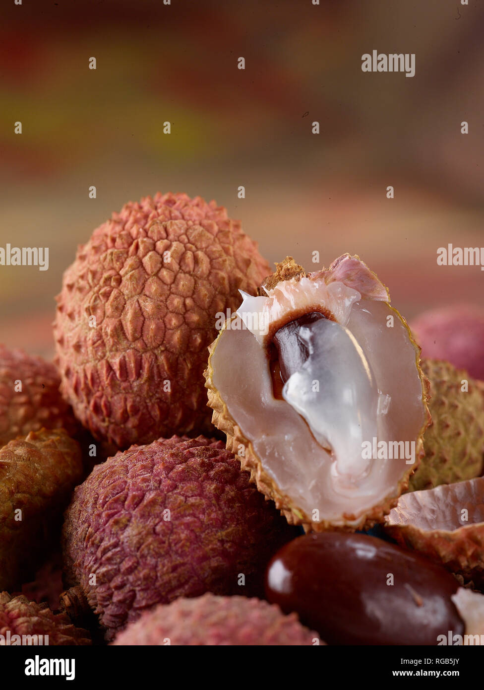 Groupe de litchi, fruit de la vie toujours des aliments Banque D'Images