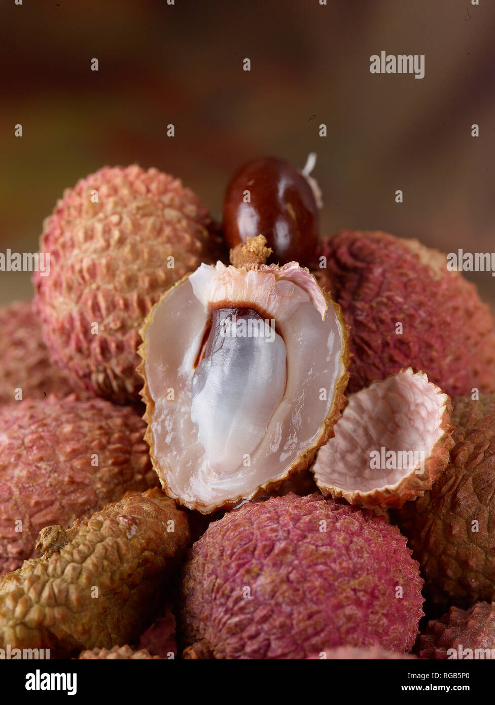 Groupe de litchi, fruit de la vie toujours des aliments Banque D'Images