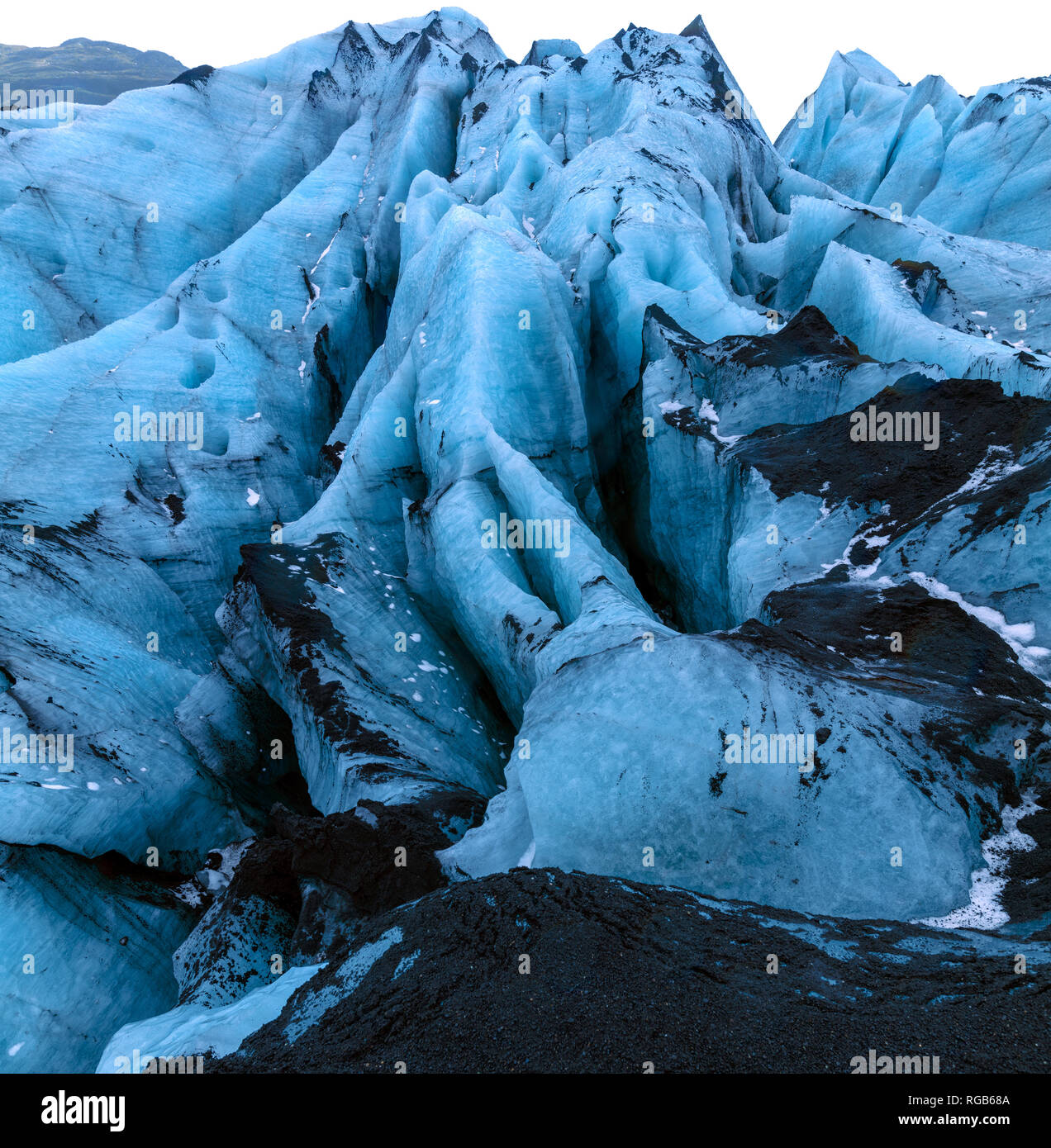 Glacier Myrdalsjokull à Mýrdalshreppur près de Vik, l'Islande, en hiver  Photo Stock - Alamy