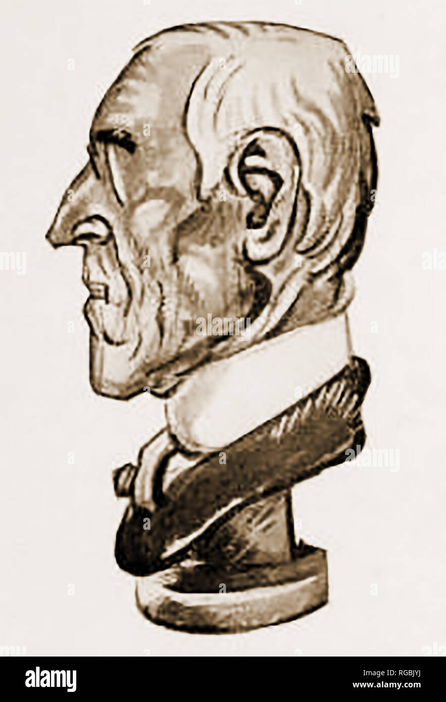 1921 Une caricature - Caricature de droit de Woodrow Wilson (1856-1924), 28e président des États-Unis, 34e gouverneur du New Jersey et 13e Président de l'Université de Princeton. Il est pensé pour avoir été dyslexique. Banque D'Images