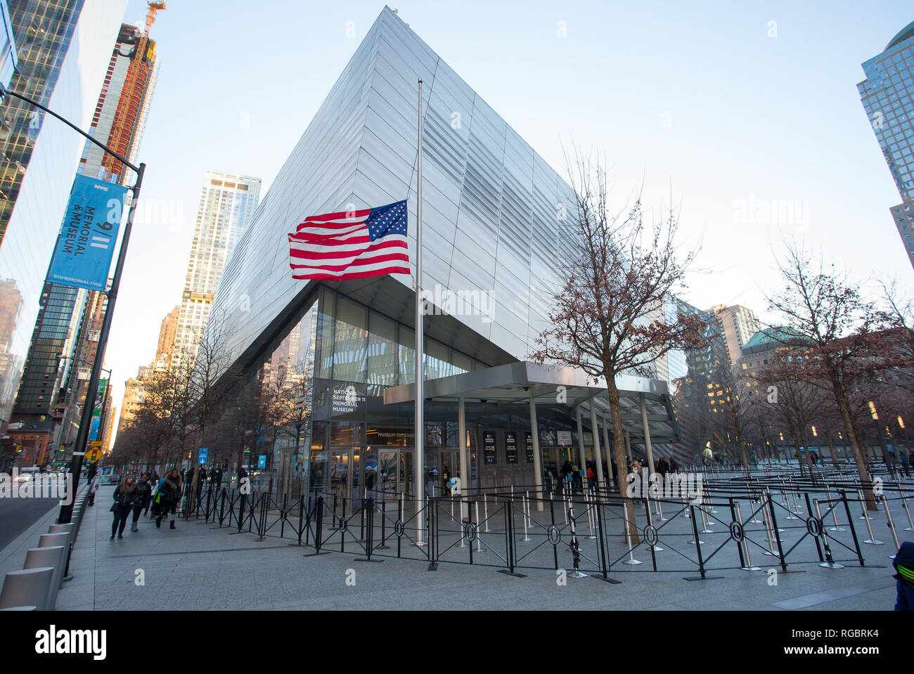 Musée mémorial national du 11 septembre dans le sud de Manhattan, New York City, USA Banque D'Images