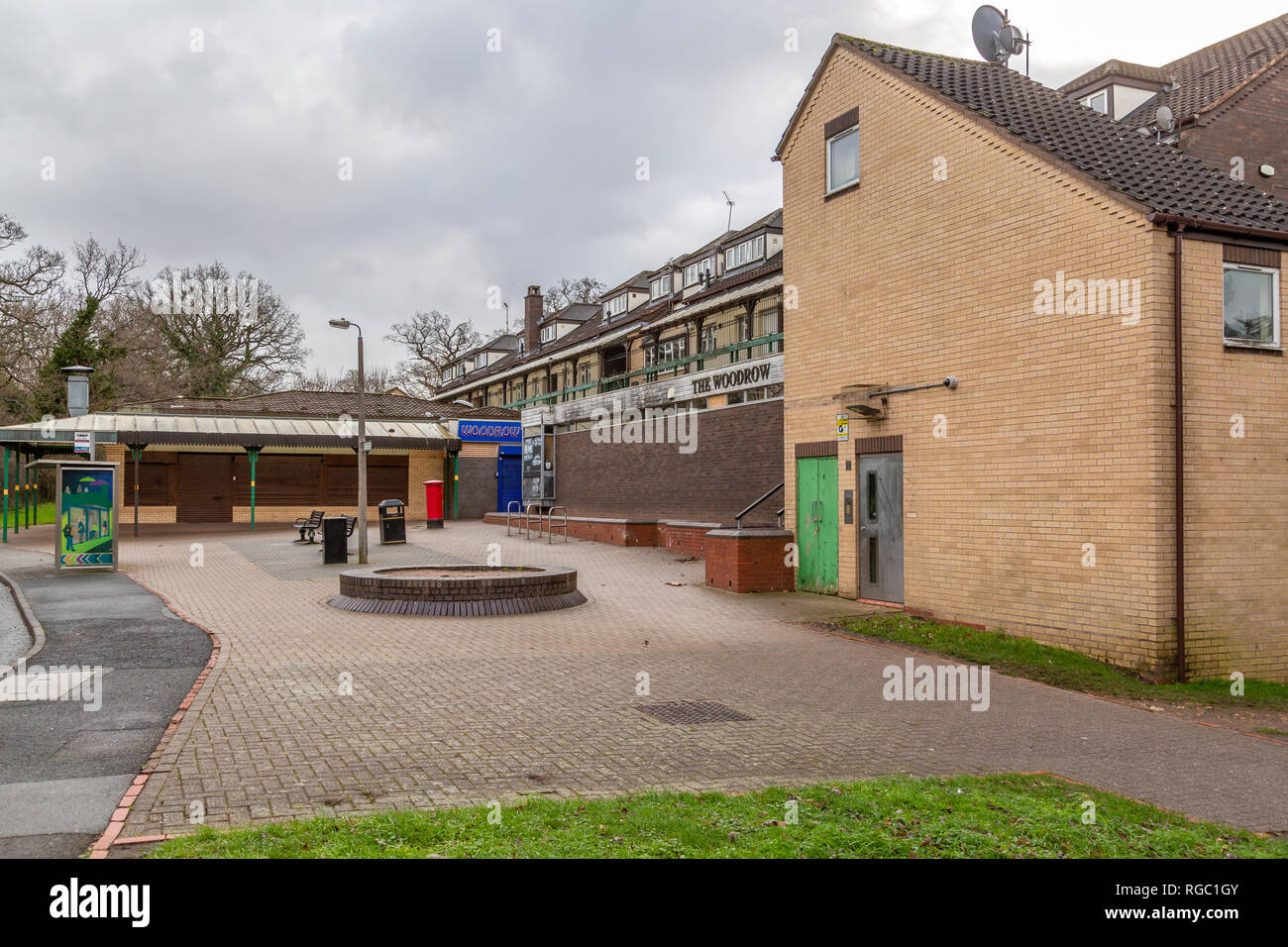 Centre Woodrow à Redditch, Worcestershire, Angleterre. Banque D'Images