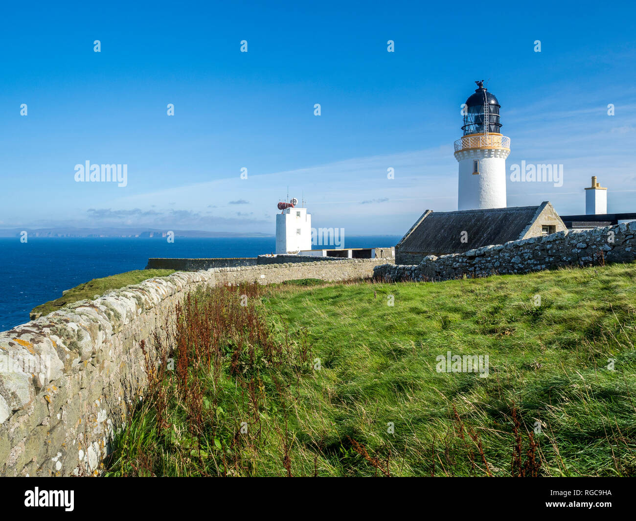 Royaume-uni, Ecosse, Highland, Southland, Dunnet Head Lighthouse Banque D'Images