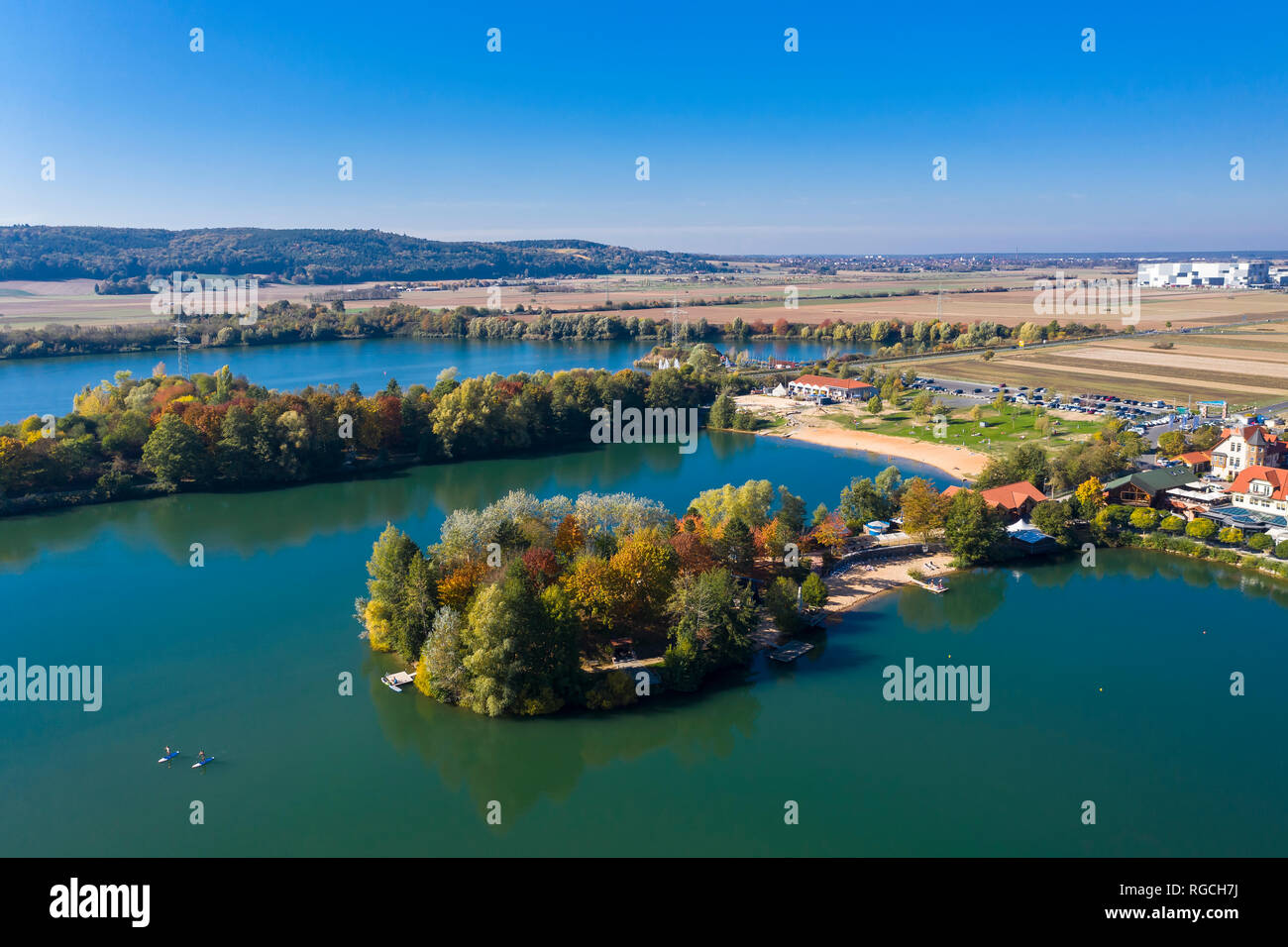 L'Allemagne, en Basse-franconie, Miltenberg, Niedernberger Mecklembourgeoise, Niedernberg, Sea Hotel Banque D'Images