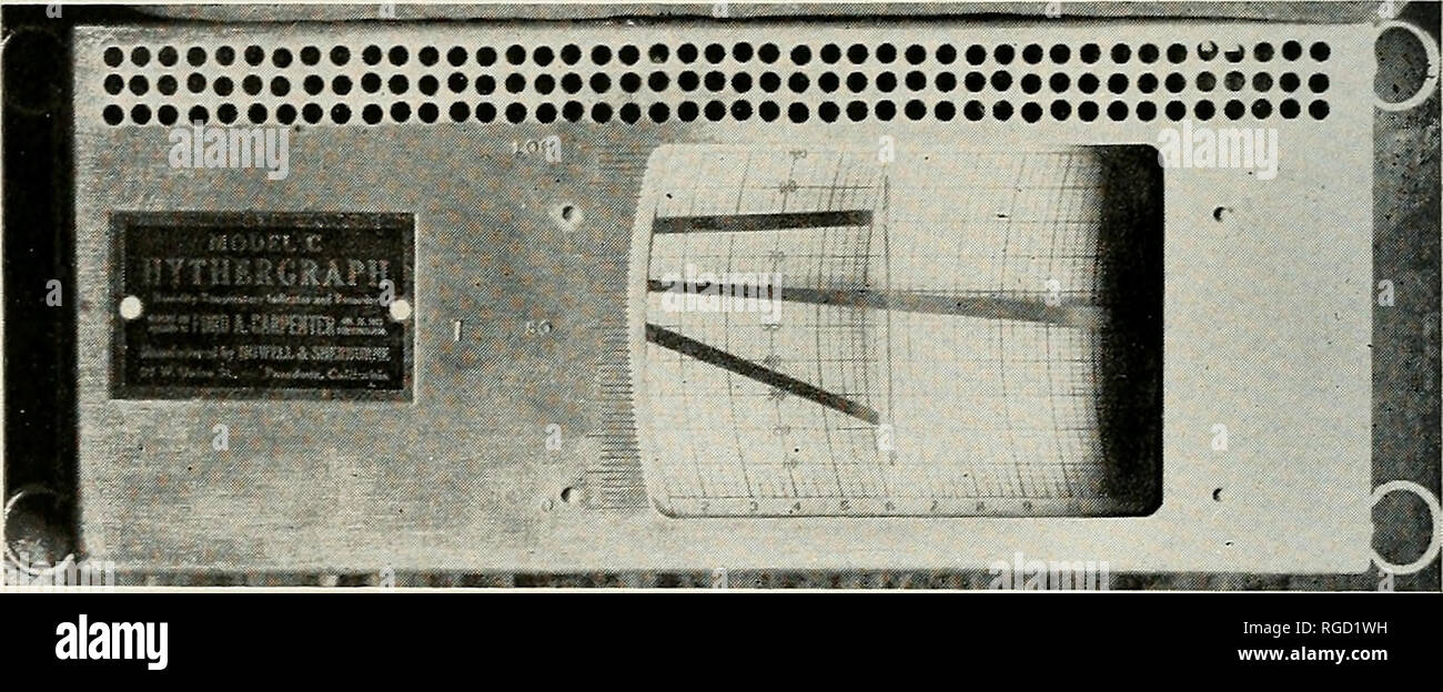 . Bulletin de l'Académie des Sciences de Californie du Sud. La science ; natural history ; histoire naturelle. records. Probablement le meilleur des modèles américains à de telles fins sont ceux qui sont conçus et utilisés par le Weather Bureau. Ils sont légers et compacts en forme et lorsqu'ils sont en suspension dans une position droite- et placés là où ils ne sont pas assujettis à une mauvaise manipulation ou une vibration, leurs dossiers sont satisfaisants. L'Angleterre est le plus léger de l'atmosphère supérieure, et l'Allemagne, météorographe avant la guerre mondiale, fabriqués le plus durable instrument de ce personnage. Description de l'hythergraph hythergr-L Banque D'Images