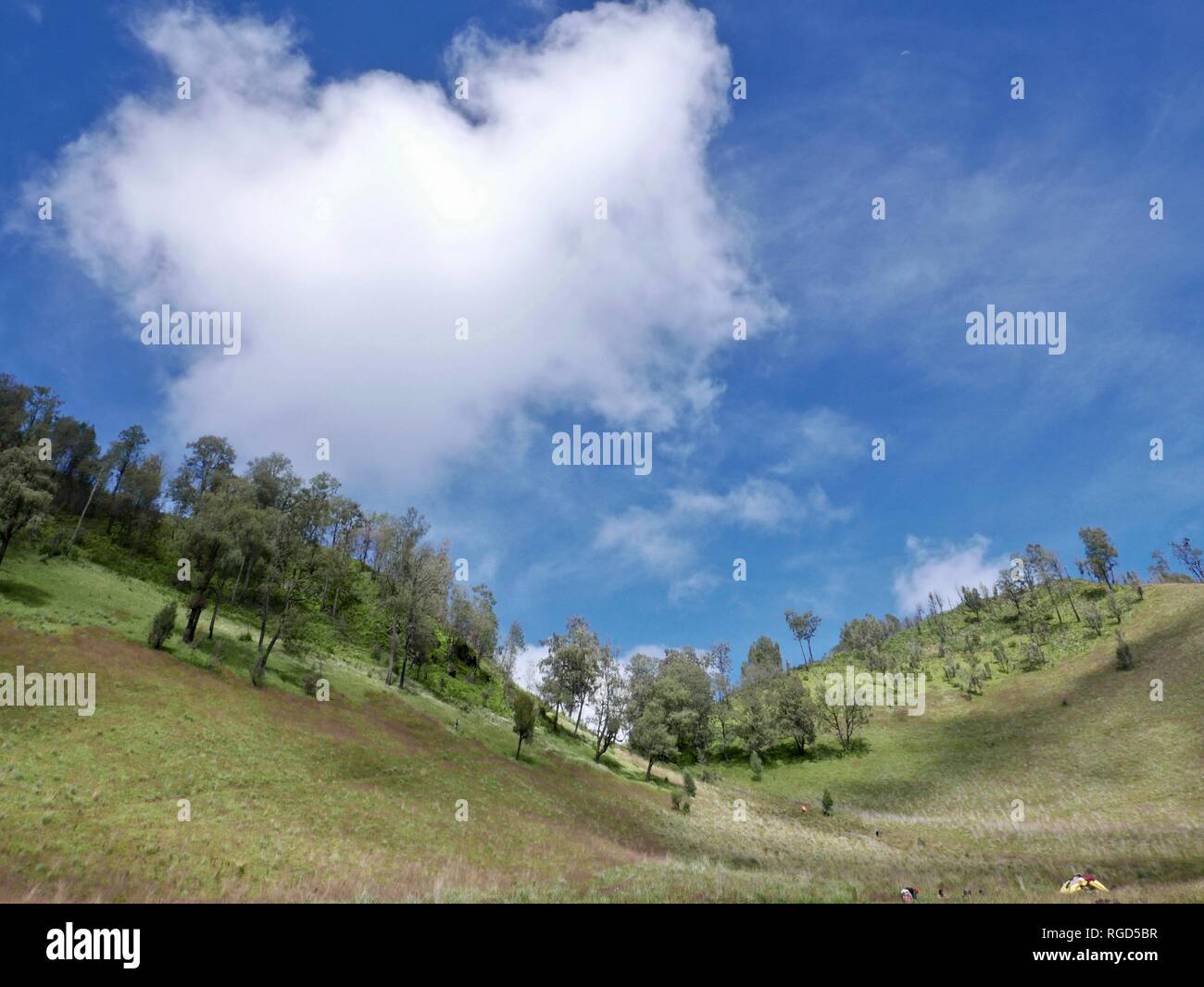 Le mont Semeru Randonnées Banque D'Images