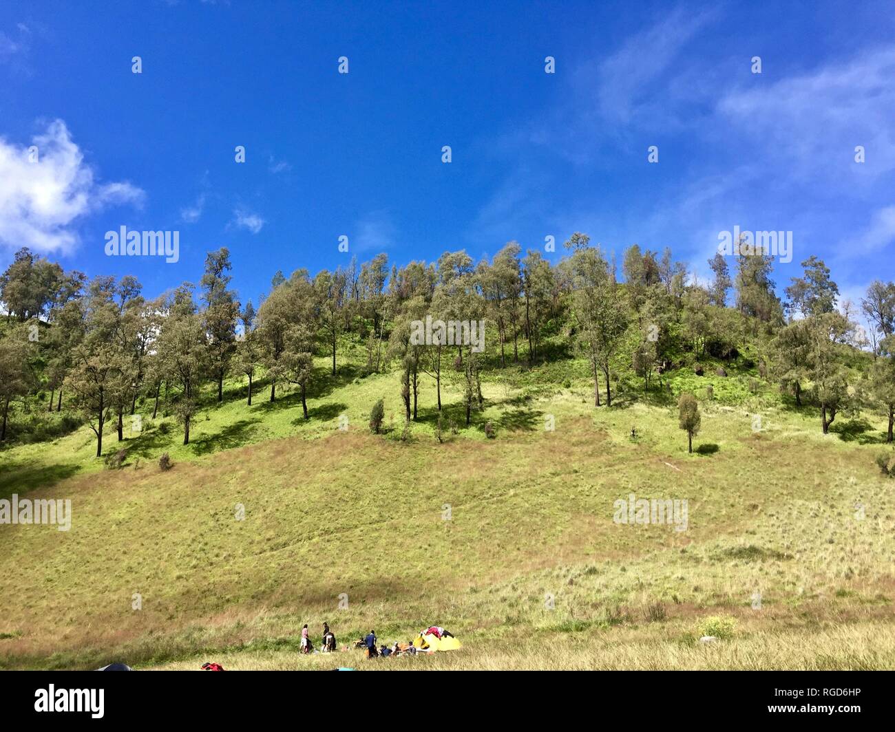 Le mont Semeru Randonnées Banque D'Images