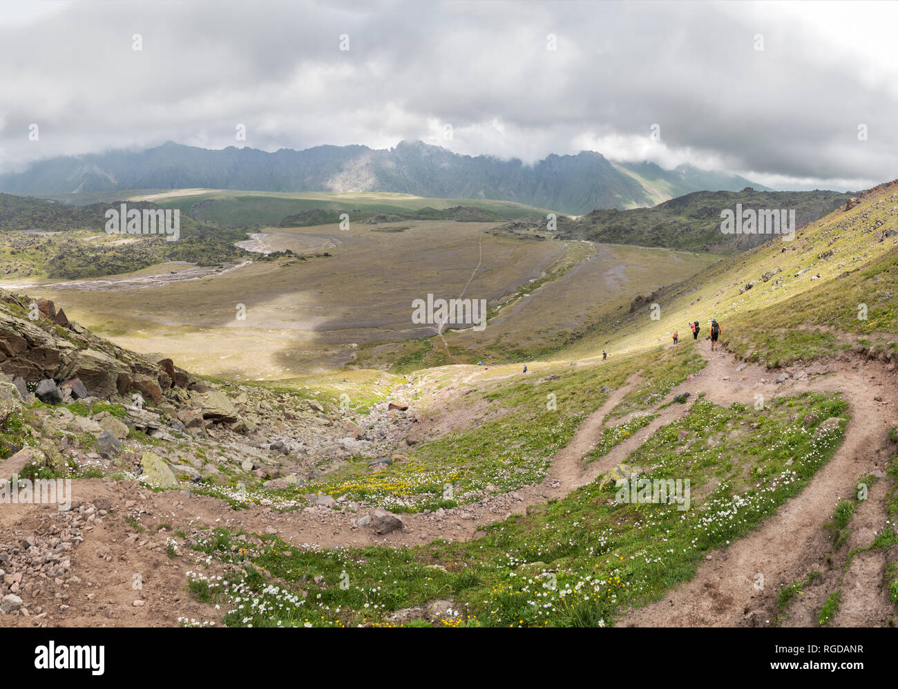 La Russie, la vallée de Baksan, Caucase Banque D'Images