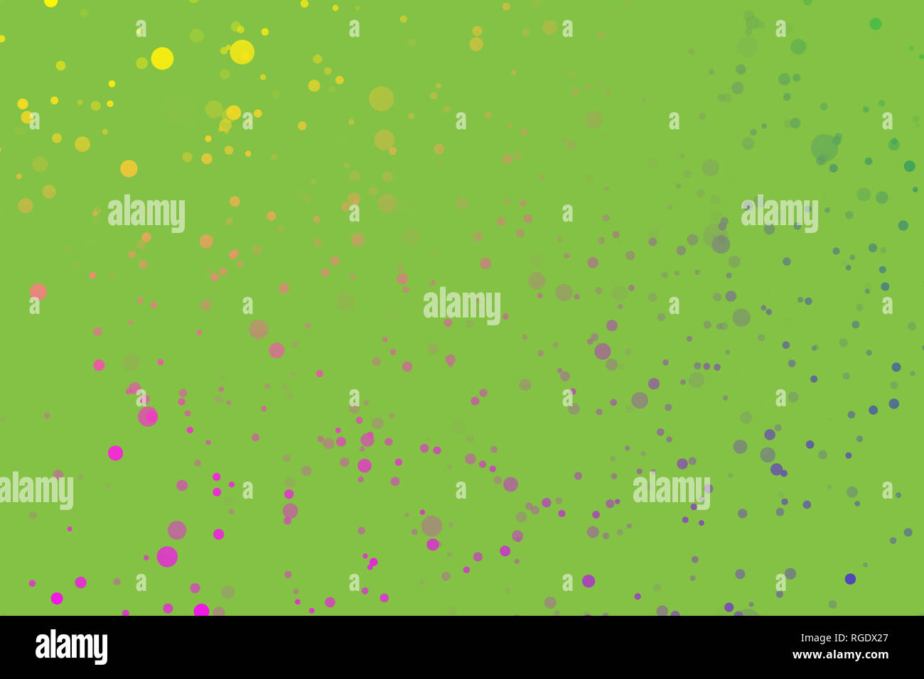 Confetti flicker color gradient fond vert Banque D'Images