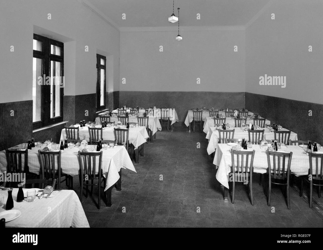 Florence, cantine de l'accueil de l'institut des aveugles, 1920-30 Banque D'Images