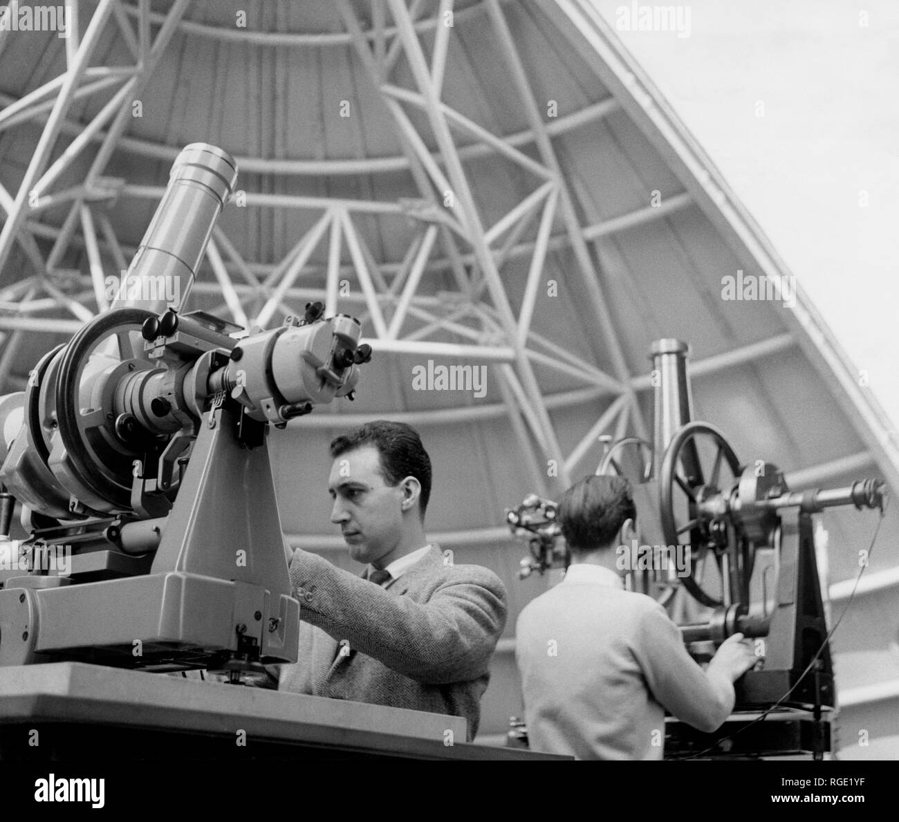 Instruments d'astronomie, Observatoire astronomique, Milan, Italie 1959 Banque D'Images