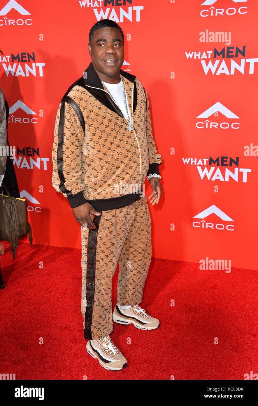 Los Angeles, USA. 28 janvier, 2019. LOS ANGELES, CA. 28 janvier 2019 : Tracy Morgan à l'US premiere de 'ce que veulent les hommes !' au Regency Village Theatre, Westwood. Photo Credit : Paul Smith/Alamy Live News Banque D'Images