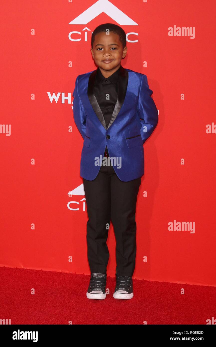 Auston Jon Moore aux arrivées pour ce que les hommes veulent que Premiere, Regency Village Theatre - Westwood, Los Angeles, CA, 28 janvier 2019. Photo par : Priscilla Grant/Everett Collection Banque D'Images