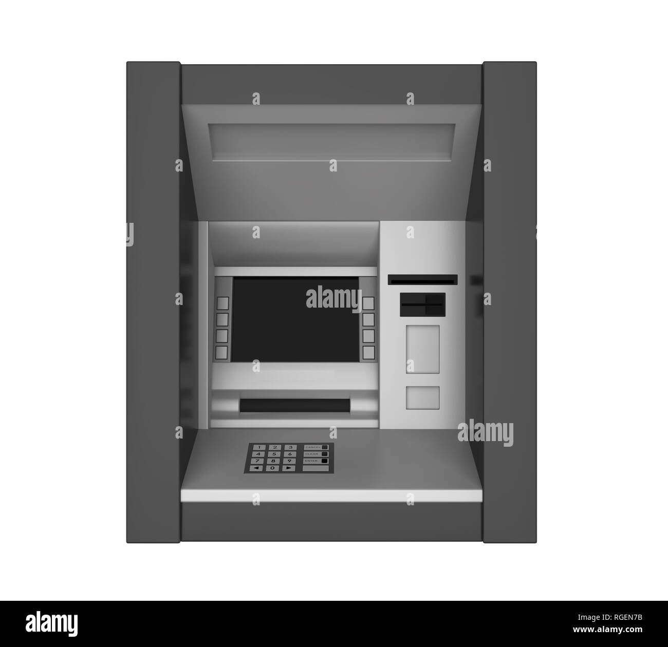 Isolées Automated Teller Machine Banque D'Images