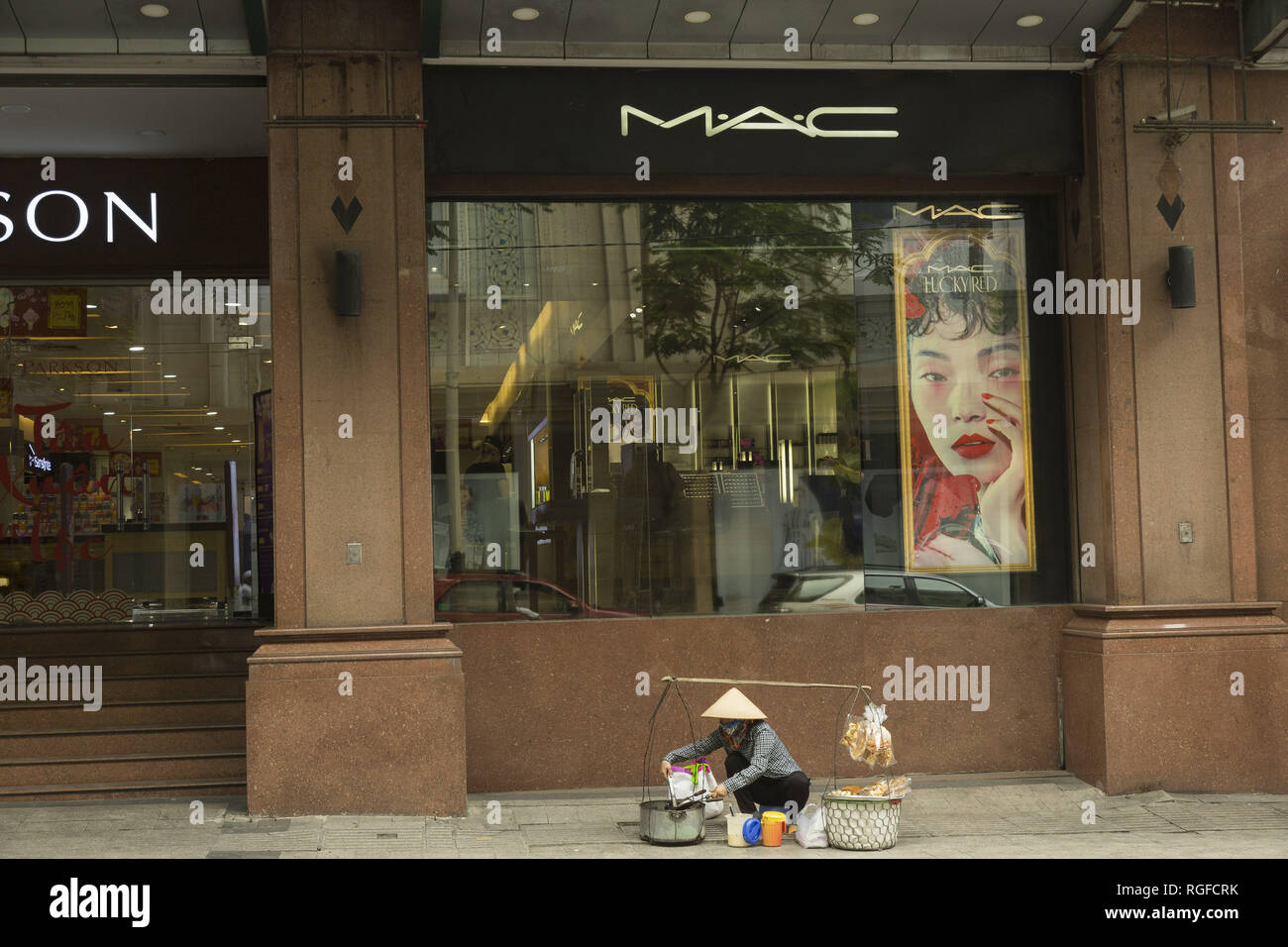 Marques de luxe à Ho Chi Minh, Vietnam Banque D'Images