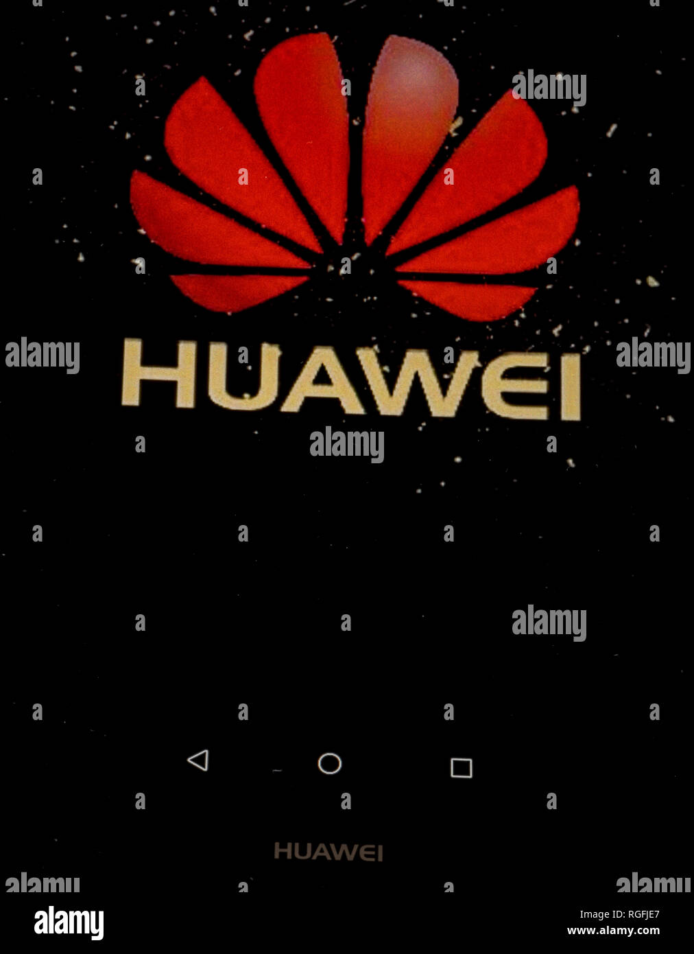 Huawei Huawei économiseur d'écran sur téléphone mobile Photo Stock - Alamy